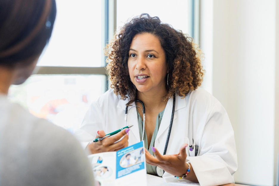 Elevate Menopause Care Doctor talking to patient