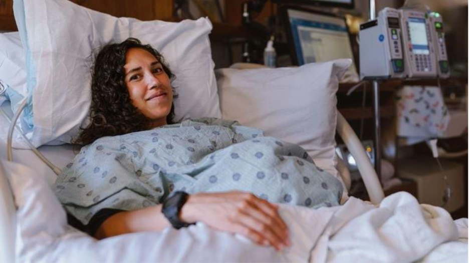 Picture of a woman in labor